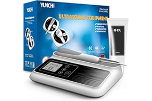 YUNCHI Professionellen Physiotherapiegerät zur Linderung von Muskel und Gelenk Schmerzen, Mikromassage Gerät mit Gel, CS01 mit 5 Intensitätsstufen