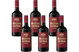 ‎BLOSSA Blossa Vinglögg 0.75L x 6 (10% Vol.) | Nordischer Roter Glühwein | Der Beliebteste Glögg Schwedens mit Winterlich Aromen aus Kardamom und Nelke | 6 Pack