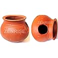 ZENRISE® Clay Pot mud House for Birds for Egg Laying and Breeding, 15 cm - 2 Piece