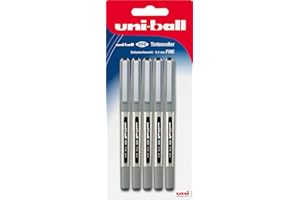 FABER-CASTELL MITSUBISHI 148197 – Penna roller Uni-ball Eye UB 157, spessore: 0,4 mm Confezione da 5 1 confezione nero
