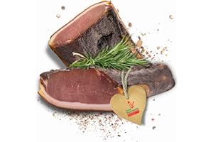 ‎TIROLER BAUERNSTANDL DIE HEIMAT DER TIROLER SCHMANKERL. Tiroler Bauernstandl Karreespeck- [350g] Speck Schinken am Stück Feinschmecker Trockenfleisch Österreichische Spezialitäten als Schinken Geschenk Speck Wurstpaket Wurst Aufschnitt Schinken Geschenkset