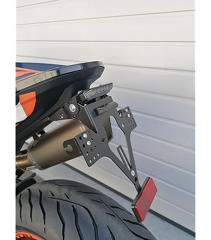 Portatarga Revo Slim KTM 790 Duke / 890 Duke R (2018-2023) – GroFaTec Omologato ITA, Con Luce LED E Supporto Targa In Alluminio