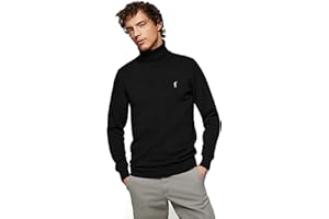 Polo Club Maglione Uomo Collo Alto - Maglioni Manica Lunga - 100% Cotone - Logo Ricamato