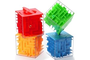 iKeelo 4 Pack Money Maze Puzzle Box - Makes Cash Gift Giving More Fun, STEM Gifts and Brain Teasers for Kids and Adults