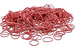 KLEBERINO Gummiringe | Haushaltsgummis rot | Gummiringerl | Gummiband für Haushalt, Büro, Basteln versch. Abmessungen (Ø 100mm | 1kg Beutel)