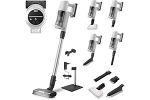 ‎AEG AEG Serie 6000 Akku-Staubsauger, Digitalmotor, Kabellos, Alle Böden, bis zu 99% Staubaufnahme, bis zu 40 min Laufzeit, Einfache Handhabung, Entnehmbarer 21,6V Akku, Leicht, Zubehör, Weiß, AP61HB21SH