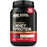Optimum Nutrition Gold Standard 100% Whey Protein Powder, 900 g | Unflavoured, 30 Servings,24g Protein,BCAA,Low Sugar,Promote