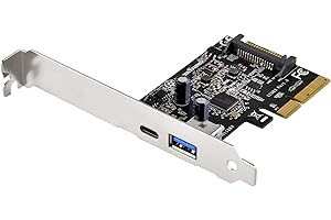 SILVERSTONE TECHNOLOGY SilverStone SST-ECU03 - SuperSpeed 1x USB 3.1 Tipo C, 1x USB 3.1 Tipo A Tarjeta PCI-E Express Gen 2.0 2X, 10Gbps, acepta Perfil bajo