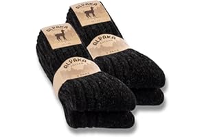 4 Paar Alpaka Socken Herren Damen Wollsocken warme Wintersocken