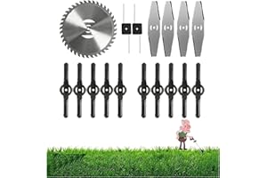 Wrneaoch 17 Pièces Coupe Bordure Lame de Rechange,Lame DéBroussailleuses à Gazon Lames de Rechange en Plastique pour Coupe Bordure Sans Fil Avec Batterie 3 en 1 et Debroussailleuse Electrique Sans Fil