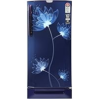 Godrej 190 L 5 Star Inverter Direct-Cool Single Door Refrigerator (RD 1905 PTDI 53 GL BL, Glass Blue, Base stand with…