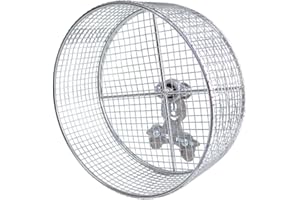 MAGIDEAL Roue Hamster Silencieuse, 24.5cm Roue D'exercice de Course de Hamster, Hamster de Jouet Accessoire de Cage pour Maintenir La Force Du Hamster et Glissement, pour Hamsters, Gerbilles,Cochons D'inde