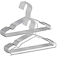 LifHap Kids Hangers,12.4 Inches Stainless Steel Heavy Duty Baby Clothing Hangers 20 Pack,Space-Saving Non-Slip Metal Wire Hangers for Kids,Baby,Toddler,Children Clothes