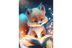 AIRDEA Lindo Zorro Animal Salvaje Diamond Painting Taladro Completo Cristal Diamante Bordado Pinturas Artes Kit de Punto de Cruz para Decoración de la Pared del Hogar 30x40cm