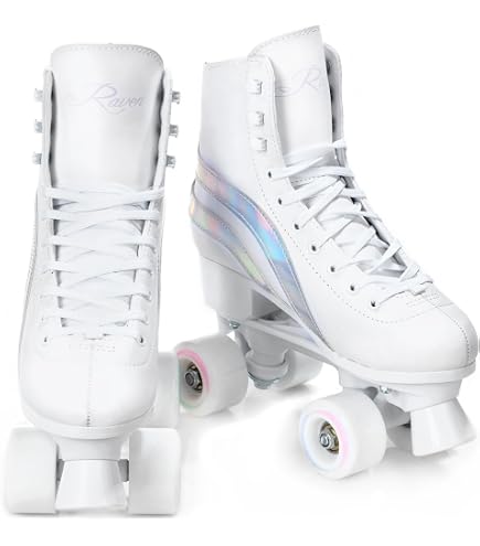 ATTABO Patins à Roulettes Femme Cascada Taille 36-41 - Roues ABEC-7 82A - Cuir Ventilation - Frein Sécurité