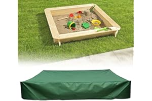 HOMYY Dustproof Sandpit Cover with Drawstring, Waterproof Sandpit Cover, Sandpit with Cover, Tarpaulin for Sandpit Cover, 150 x 150 cm