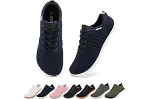 Somic Chaussures Pieds Nus Orteil Large Baskets Minimaliste Chaussures Décontractées Unisexe Respirant Poids Léger pour Marcher Courir L'haltérophilie 37-47