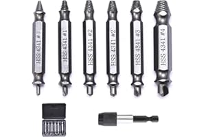 ACONDE 6 Pezzi Estrattore di Viti Danneggiate con Portainserti Magnetico, Estrattori di Viti Spogliate, per Rimuovere Viti Leggermente Danneggiate
