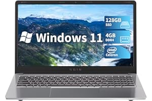 SGIN 15 Pollici PC Portatile Windows 11 Home, 4GB RAM 128GB SSD ROM PC portatile (TF 512 GB), Celeron Dual-core (fino a 2,8 GHz), HD IPS, USB 3.0, WiFi Dual Bande, Bluetooth 4.2…