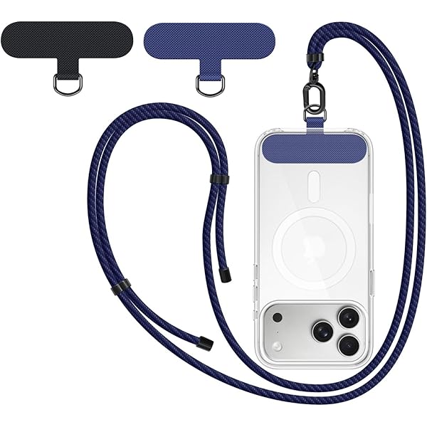 AOKSUNOVA Mobiele telefoon ketting korte mobiele telefoon ketting mobiele telefoon band verstelbare mobiele telefoon band kort koord, Heldere