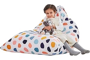 Nobildonna Bean Bag Chair Cover for Kids and Adults, Extra Large Bean Bag without Stuffing, Plush Toy Holder and Organiser, Premium Canvas, 250L