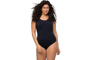 Ulla Popken Badeanzug, Extraweiches Futter, Seitliche Raffung Maillot de Bain Une pièce Femme