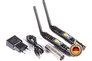 ETEC PROFESSIONAL SHOW EQUIPMENT ETEC Professional Set 2x Wireless 2.4G Funk WLAN DMX Sender Empfänger Adapter WiFi kabellos drahtloser Transmitter & Receiver DJ Club Disco Party Veranstaltung Bühnenbeleuchtung Farbmischung