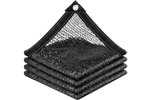 vensovo 30% Sunblock Shade Cloth Net Black Resistant - 2.4x3.6M Garden Shade Mesh Tarp for Plant Cover, Greenhouse, Chicken Coop, Tomatoes, Plants
