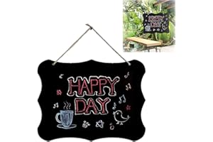 OHYER Lavagna da Appendere Messaggi Lavagnette Appesa Lavagna Piccola da Appendere con corda Lavagnette Promemoria Decorazione per Segni di Menù Matrimoni Feste Decorazioni di Natalizie (30 x 20cm)
