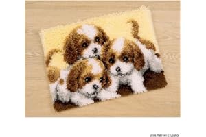 Vervaco Wandbehang Knüpfen mit Knüpfhaken, Baumwolle, Multi, Large