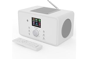 Bluetooth Internet Radio with DAB+ | 100 Watt 2.1 Speakers with In-Built Subwoofer | FM Radio, Spotify Connect, Podcasts | AU