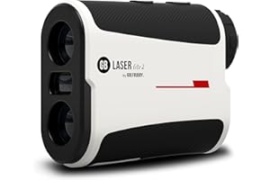 GolfBuddy GB LASER Lite Rangefinder with Slope On/off Functionality - 800 Yards with Carry Case, white