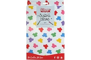 Siser Busta Subli Love - Kit per Sublimazione Senza Stampante, Include 6 Pennarelli Sublimatici, 1 Rotolo di Nastro Termico e 2 fogli A4 di Glitter Rainbow White