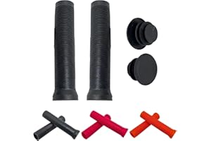 STEK Bike Handlebar Grips, Soft Non-Slip Rubber Bicycle Handle Grip, Bicycle Grips Mountain Bicycle Double Handlebar Cycling Grip for BMX MTB Mountain Bicycle Scooter Shift Bicycle Handlebar Grips