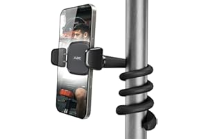 A2C Flexible Handyhalterung für Fitnessstudio, Laufband, Peloton, Kinderwagen, Einkaufswagen, Schreibtisch, tragbare Schwanenhals-Halterung mit 41,9 cm langem Arm für Smartphones mit 11,9 cm - 17,5 cm