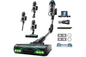 Vexilar Aspirapolvere Senza Fili Potente 65000Pa/ 60 Min, V15 Max Scopa Elettrica Senza Fili Antigroviglio,Aspirapolvere Lavapavimenti,Ultraleggero,Aspirapolvere Senza Sacco per Pavimenti/Tappeti