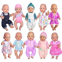 6 Sets Puppenkleidung Für 14–18 Zoll Puppen – Outfits Für American Girl & Babypuppen