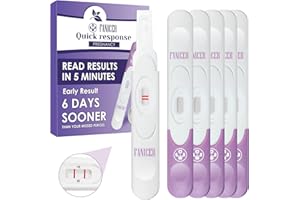 USMLICER 6 unités,Test De Grossesse,Pregnancy Test, emballés individuellement HCG TestPratique et Rapide, Détection rapide en 3 minutes,Résultats jusqu’à 6 Jours avant le Retard de vos Règles