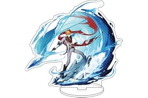Bsdsl Genshin Impact Characters Acryl Standfigur, Farbenfrohes und Exquisites Charakterdesign für Die Sammlung von Spielefans (Color : Tartaglia, Size : 15cm)