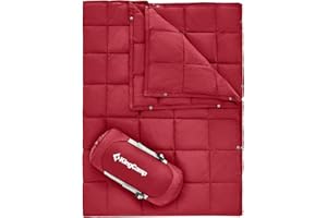 KingCamp Couverture de Camping Pliable Multifonctionnelle Ultra Légère Couverture de Voyages Chaude Couette de Camping Portable Compact pour Hiking Randonnée Jardin Pique-Nique Intérieur Extérieur