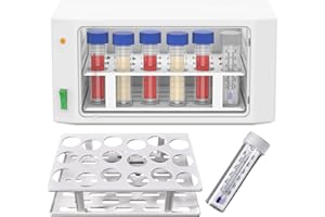 THE LABSALES COMPANY Camlab Dipslide Incubator 4L For Incubating 18 Dip Tests, 12 Petri Dishes or small Vessels With Adjustable Temp control 25-45°C Accuracy +/- 1°C