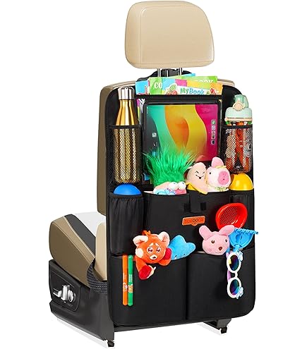 Auto-organizer Voor Citroen Jumpy, Autorugleuningbescherming En Organizer Auto Achterbank Organizer Rugleuning Beschermer PU Lederen Autostoeltjes Accessoires,D