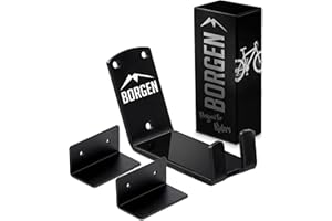 Borgen uchwyt ścienny na rower zawieszenie za pedał dla rowerów elektrycznych, MTB, rowerów wyścigowych uchwyt z kątownikiem wsporczym i podkładką ochronną