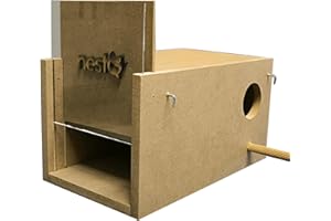 NESTQ Nido Periquitos con Ventana | 24x14x13cm