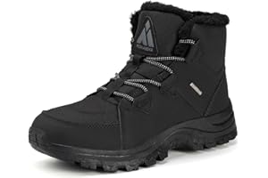 Mishansha Damen Winterschuhe Mid Outdoor Warm Schneestiefel