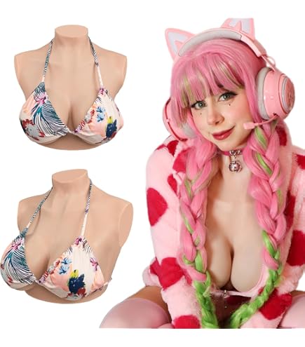 Seins En Silicone Forme Goutte D'Eau C Cup 800g - Prothèse Mammaire Auto-Adhésive Pour Mastectomie, Cosplay, Transgenre