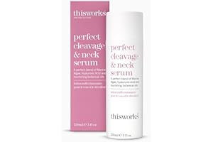 This Works Perfect Cleavage & Neck Serum, 150 ml - Anti Aging Moisturiser for Neck and Décolletage with Marine Algae and Hyaluronic Acid - Youth-Boosting Neck Cream with Nourishing Botanical Oils