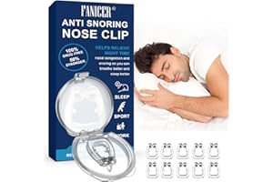PHOMANTTONARY 10 Piezas Dispositivos Anti Ronquidos,Parada de ronquidos, Reutilizables Clip Nasal para Mejorar la Respiración,Dilatador nasal de Silicona, Parada de ronquidos para Ayudar a Dormir