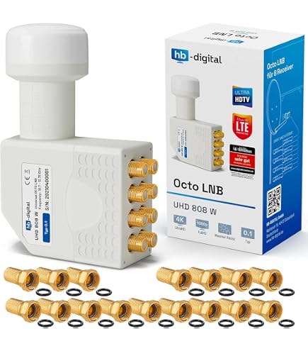 LNB Universel Single LTE Blindé UX-S – 0.3 DB – Full HD Compatible – Réception Satellite Stable