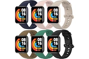BANGTING 6 sztuk bransoletek kompatybilnych z Xiaomi Mi Watch Lite 2 / Redmi Watch Lite 2, zapasowy pasek do Xiaomi Mi Watch Lite 2 (6 kolorów)
